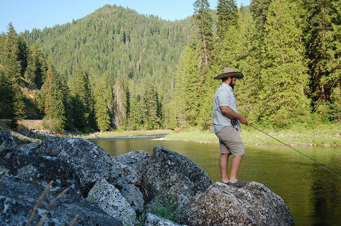 Nate getting his fishing in.