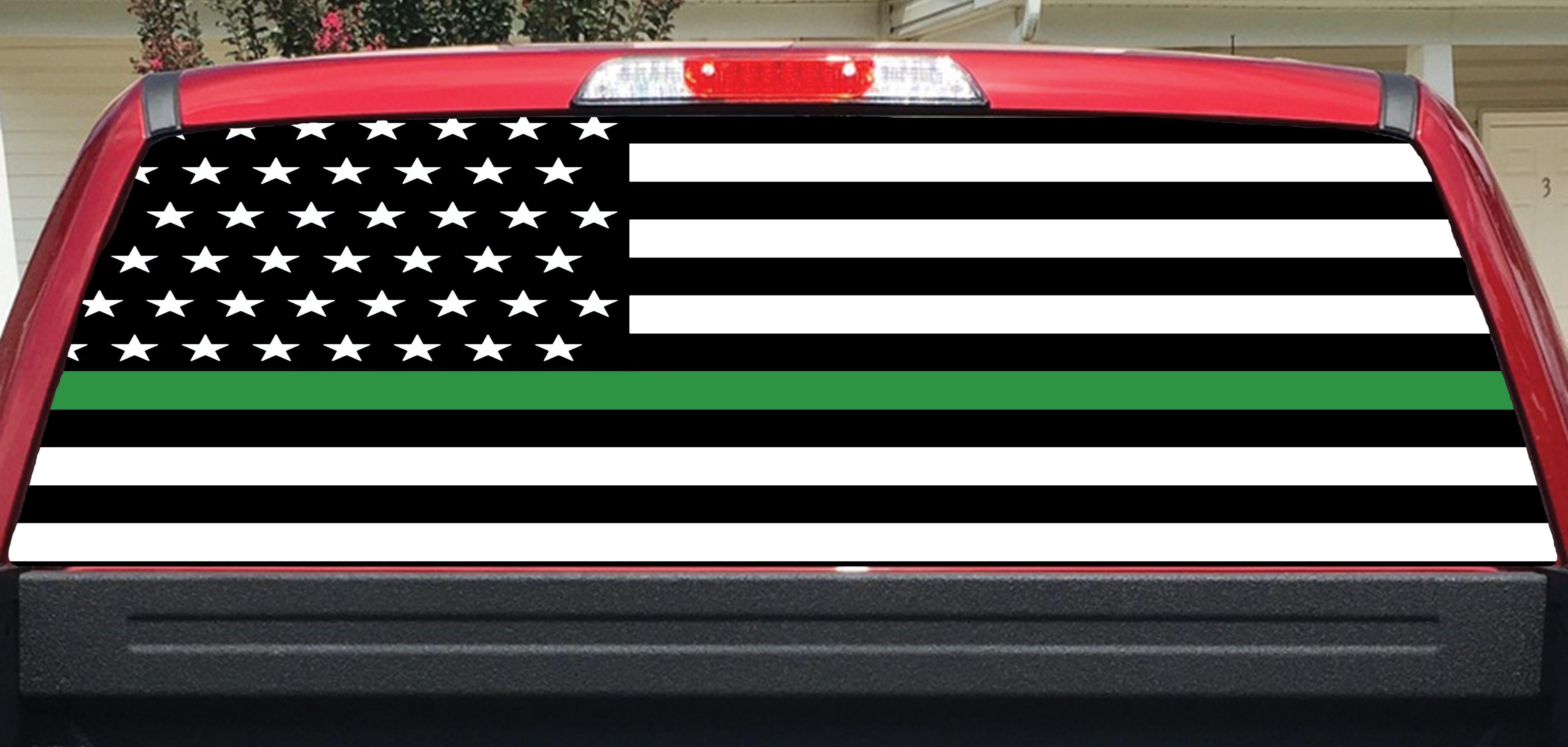 Green Line Rear Window Decal
