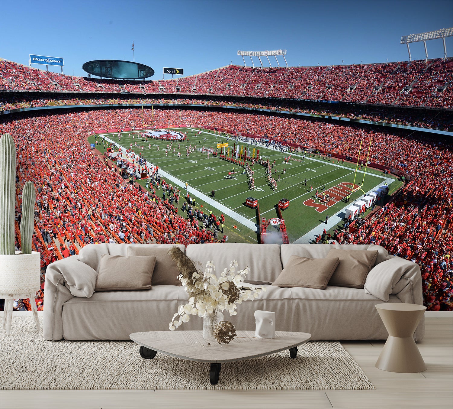 Arrowhead Football Stadium Wall Mural – Let's Print Big