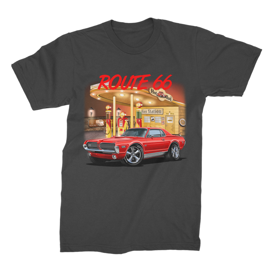 Gas Station Mercury Cougar Premium Jersey Men's T-Shirt – Let's Print Big