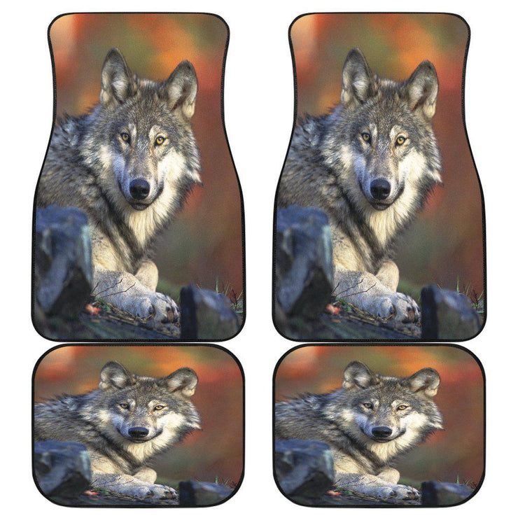 Wolf Car Mats Husky Front And Rear Car Floor Mats Set Of 4