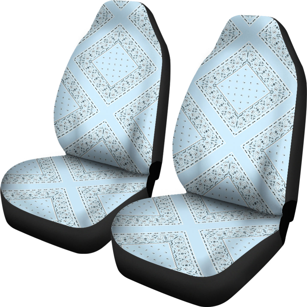 blue bandana seat covers