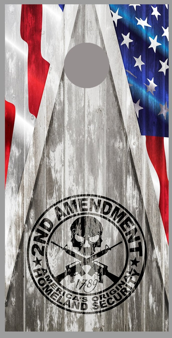 Second Amendment American Flag 4 in 1 Can Koozie