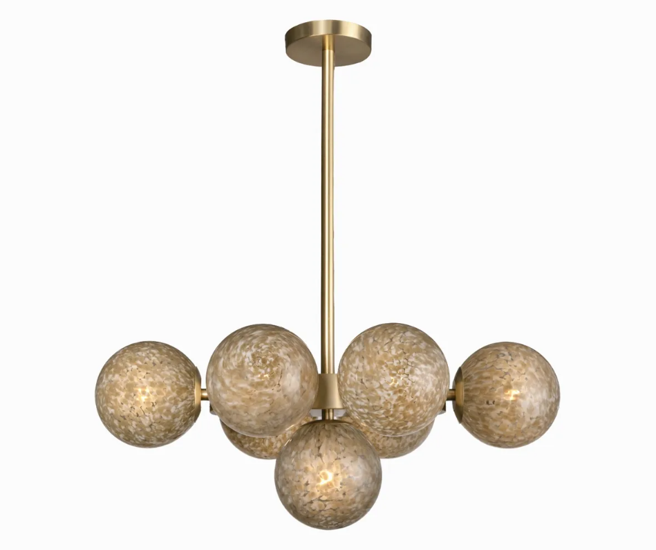 Brass interior light feature