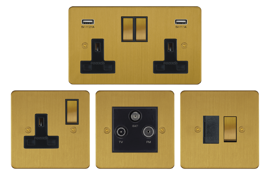 Brass sockets for smart home