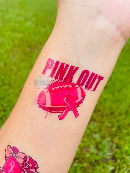 Pink Out Baseball Ribbon Tattoos - Sheet of 35 – Itty Bits Designs