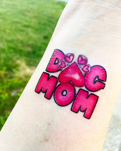 Funny Dog Pitbull I Love Mom Tattoo Gift TShirt  Funny Dog Pitbull I Love Mom  Tattoo Gif  Sticker  TeePublic