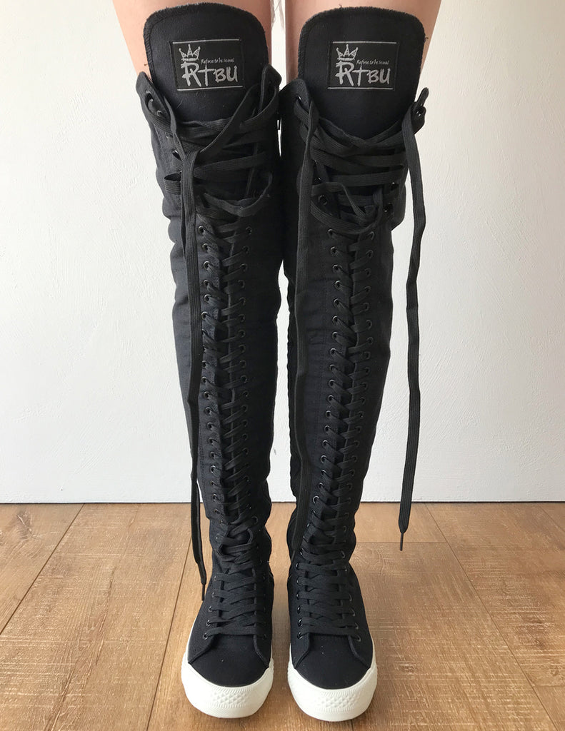 high sneaker boots