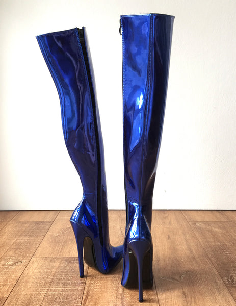 RTBU CHRIS 70cm Hard Shaft Customized Mid-Thigh 18cm Stiletto Boot Met ...