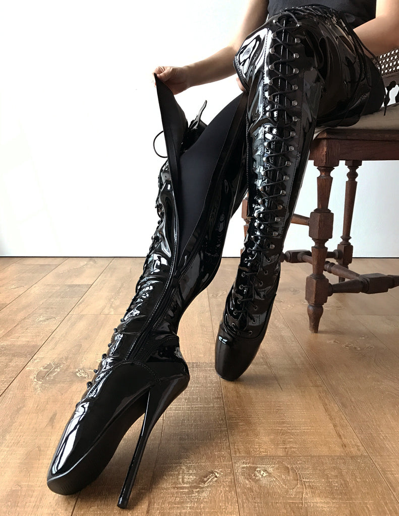 crotch high ballet boots