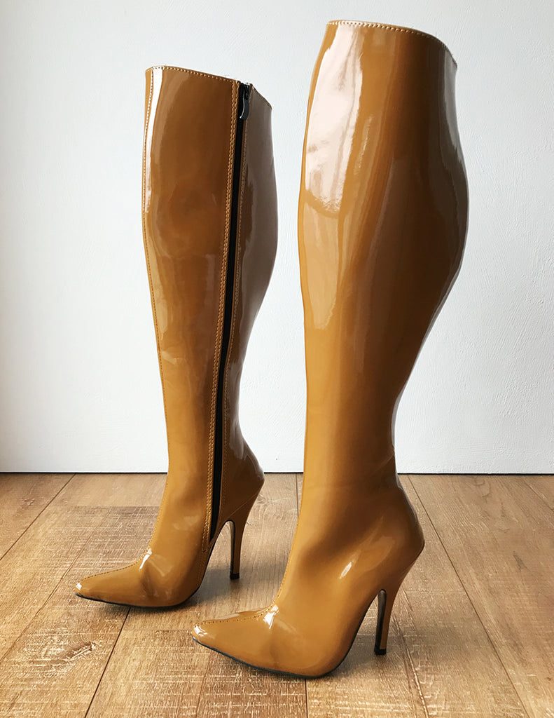 patent knee boots