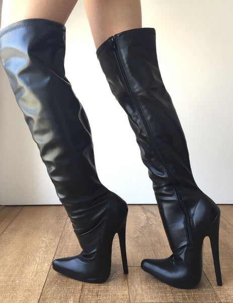 RTBU PIRATE 18cm Stiletto Slouch Gathered Over Knee Hi Boots Customize ...