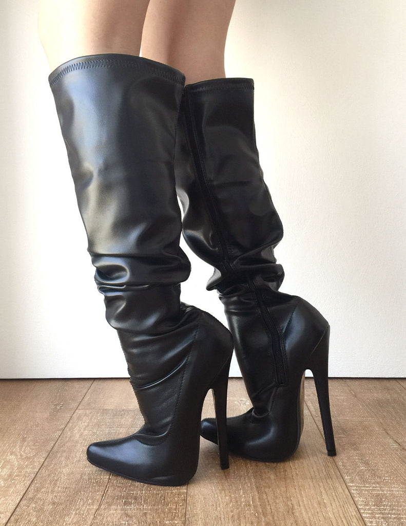 RTBU PIRATE 18cm Stiletto Slouch Gathered Over Knee Hi Boots Customize ...