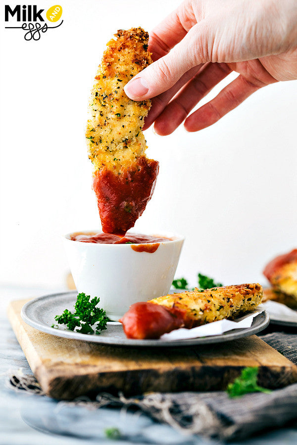 Garlic Parmesan Chicken Tenders Easy Kid Friendly Recipe