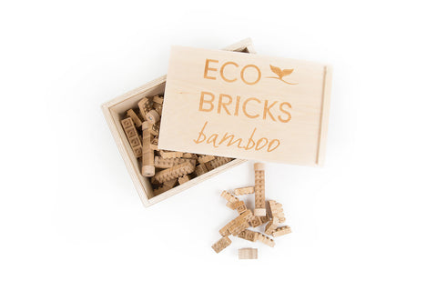 Eco-bricks™ Bamboo - Sustainability at its best! Bamboo is antimicrobial too!
