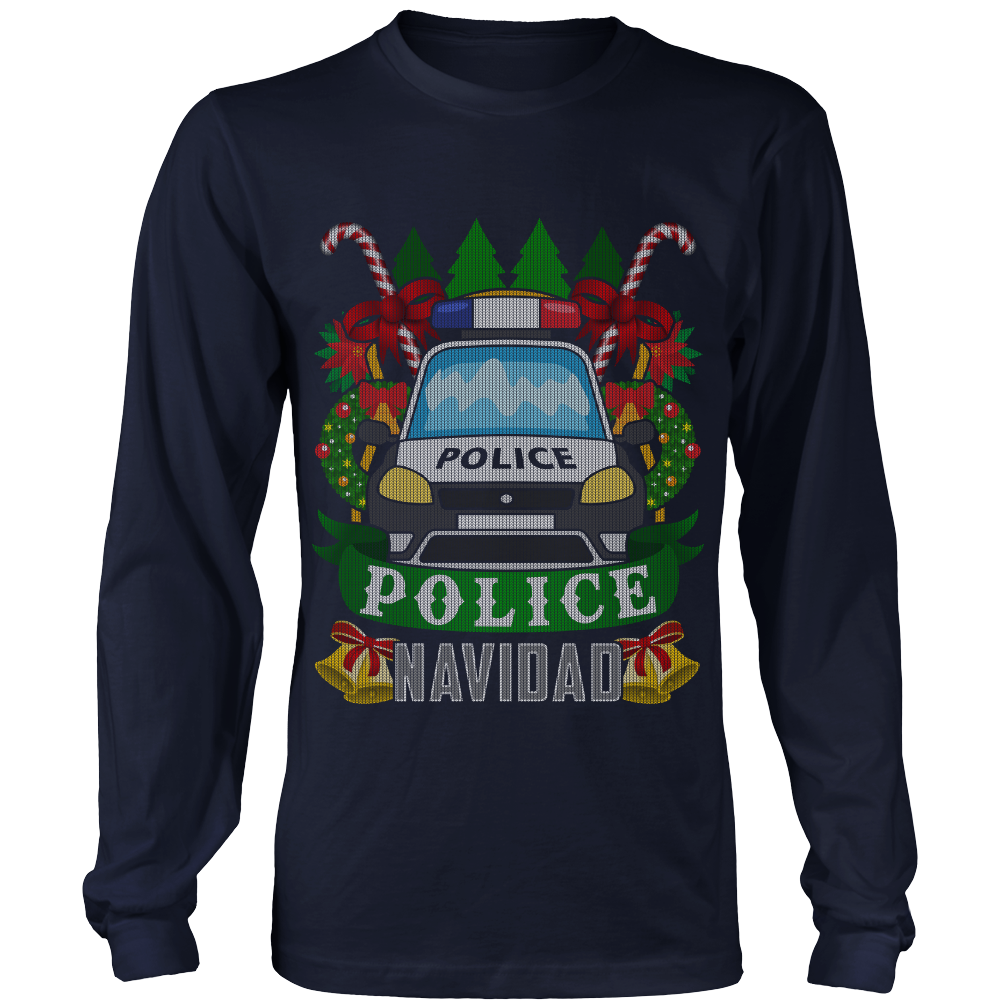 Police Car Ugly Christmas Shirts \u0026 