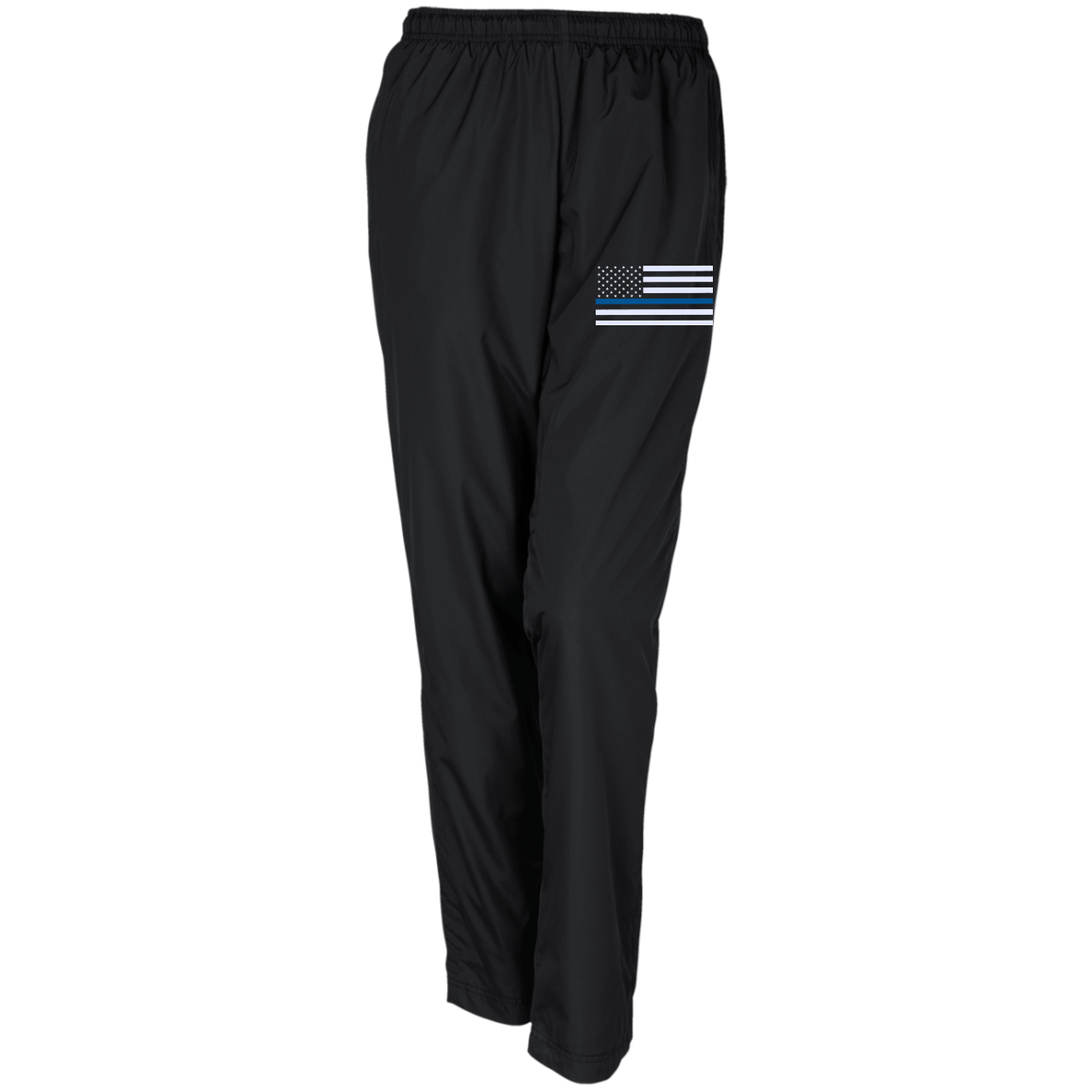 Women's Thin Blue Line Flag Sport-Tek Warm-Up Track Pants - Thin Blue ...