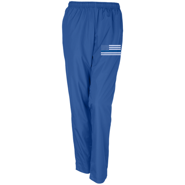 Women's Thin Blue Line Flag Sport-Tek Warm-Up Track Pants - Thin Blue ...