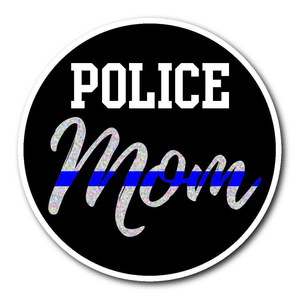 Download Police Mom Sticker - Thin Blue Line Shop