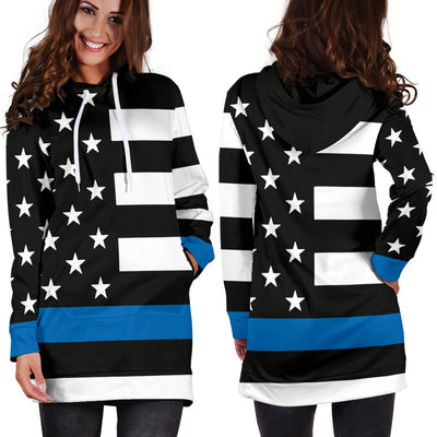 thin blue line hoodie women's