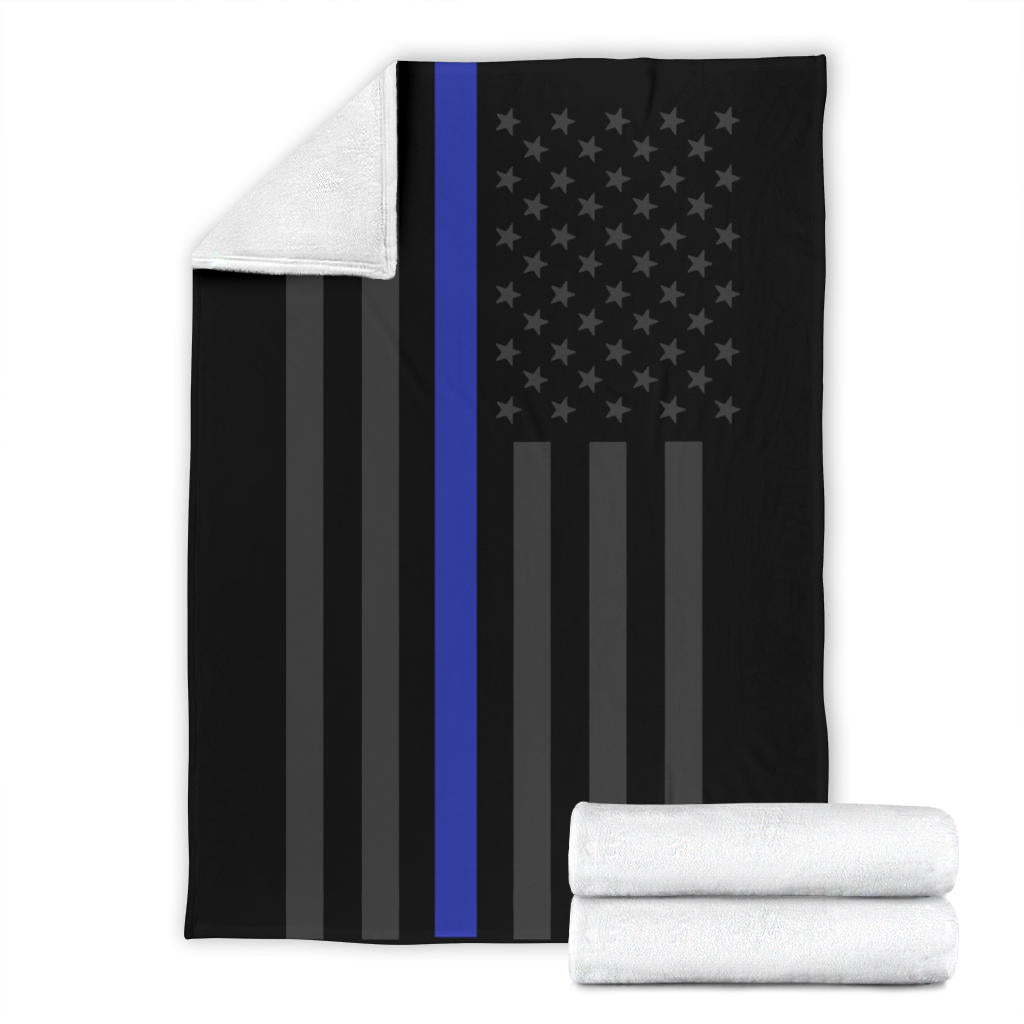Thin Blue Line Usa Flag Blanket - Thin Blue Line Shop