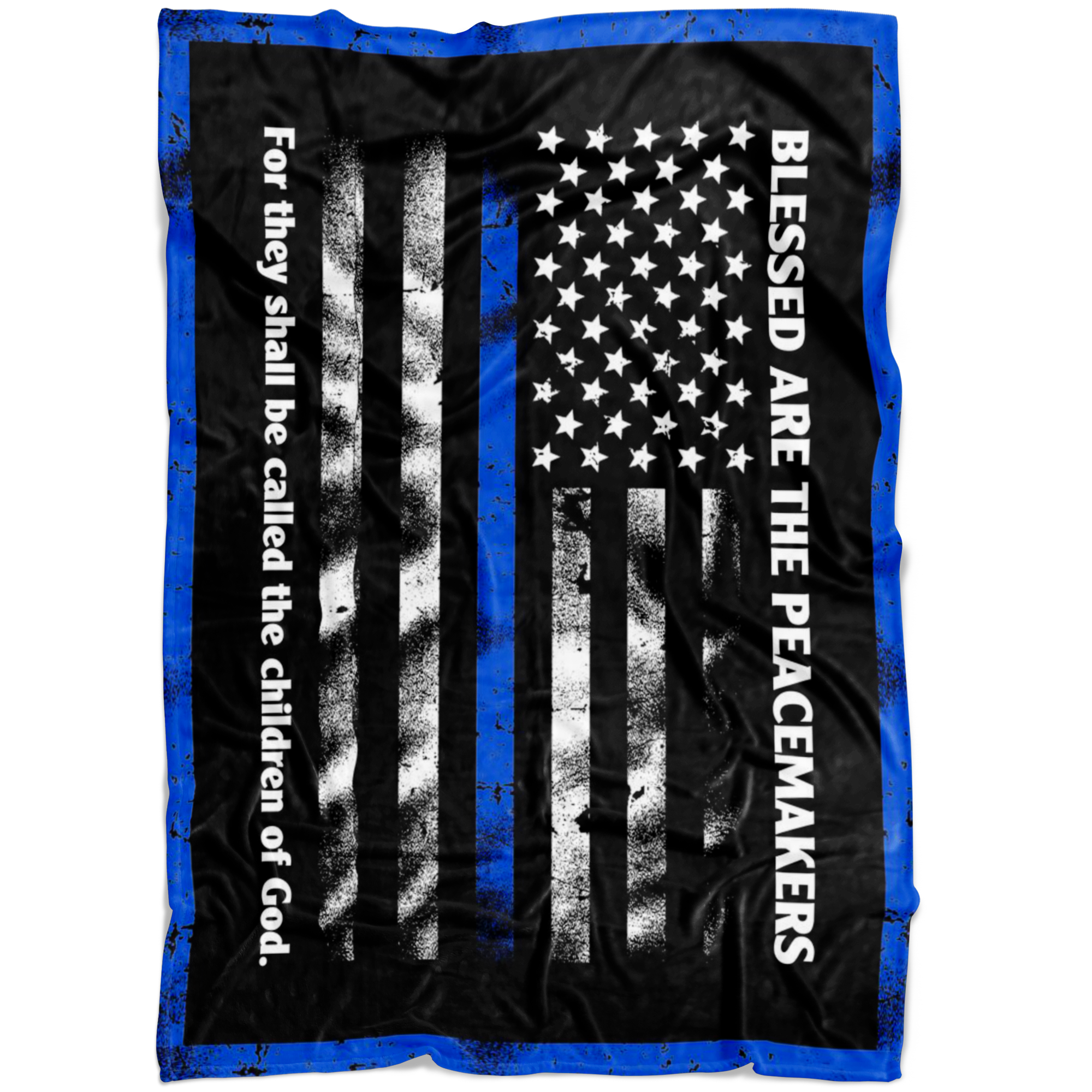 Blessed Are The Peace Makers Thin Blue Line Blanket Thin Blue Line Shop