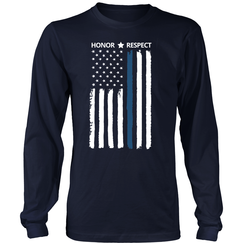 Thin Blue Line Flag Honor Respect Shirts And Hoodies Thin Blue Line Shop