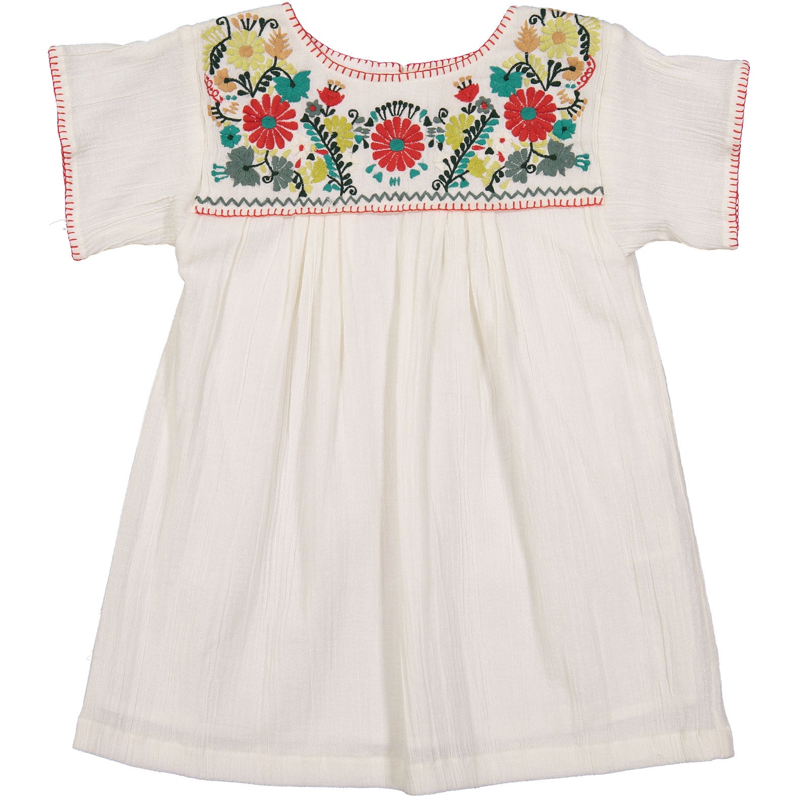 embroidered smock