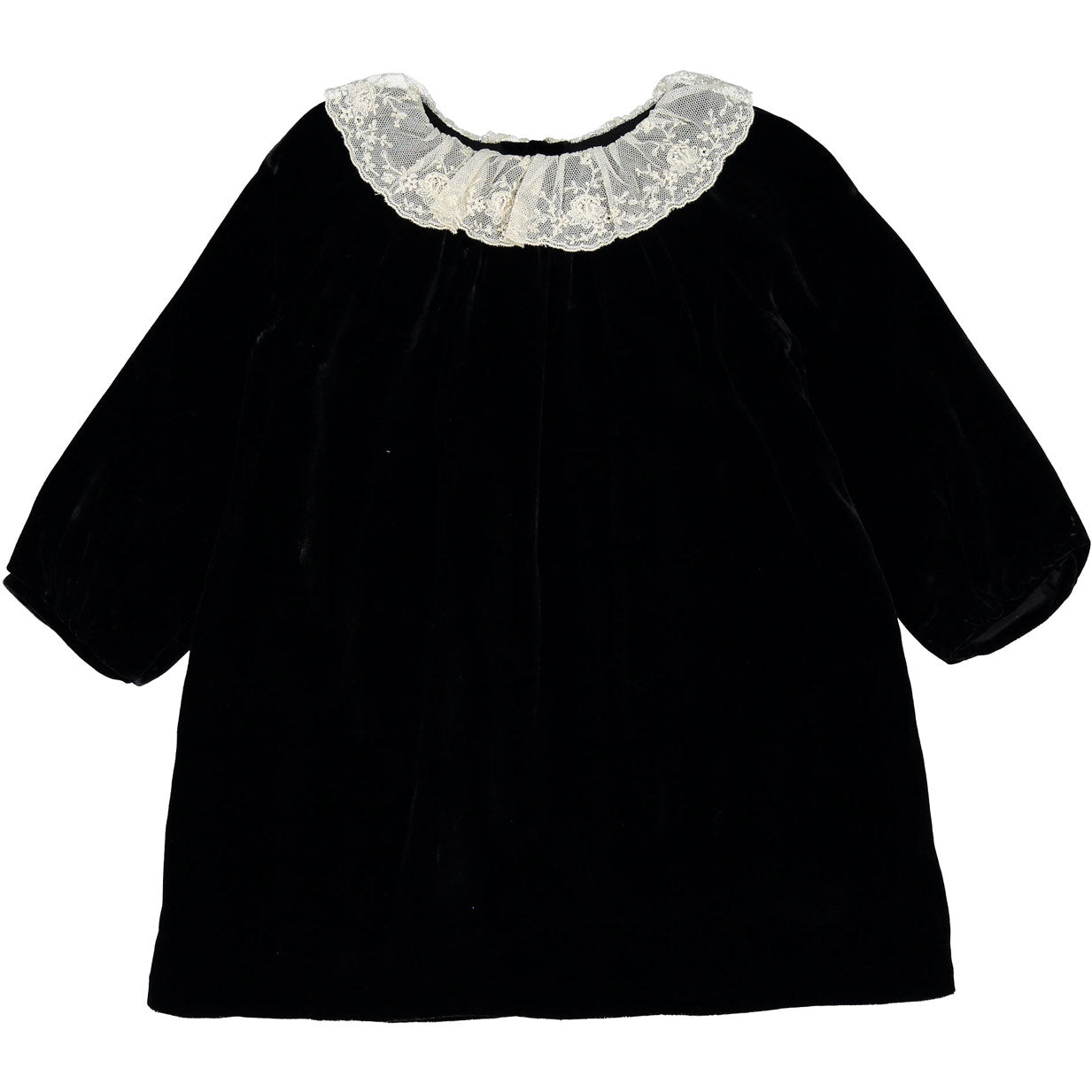 black velvet baby dress