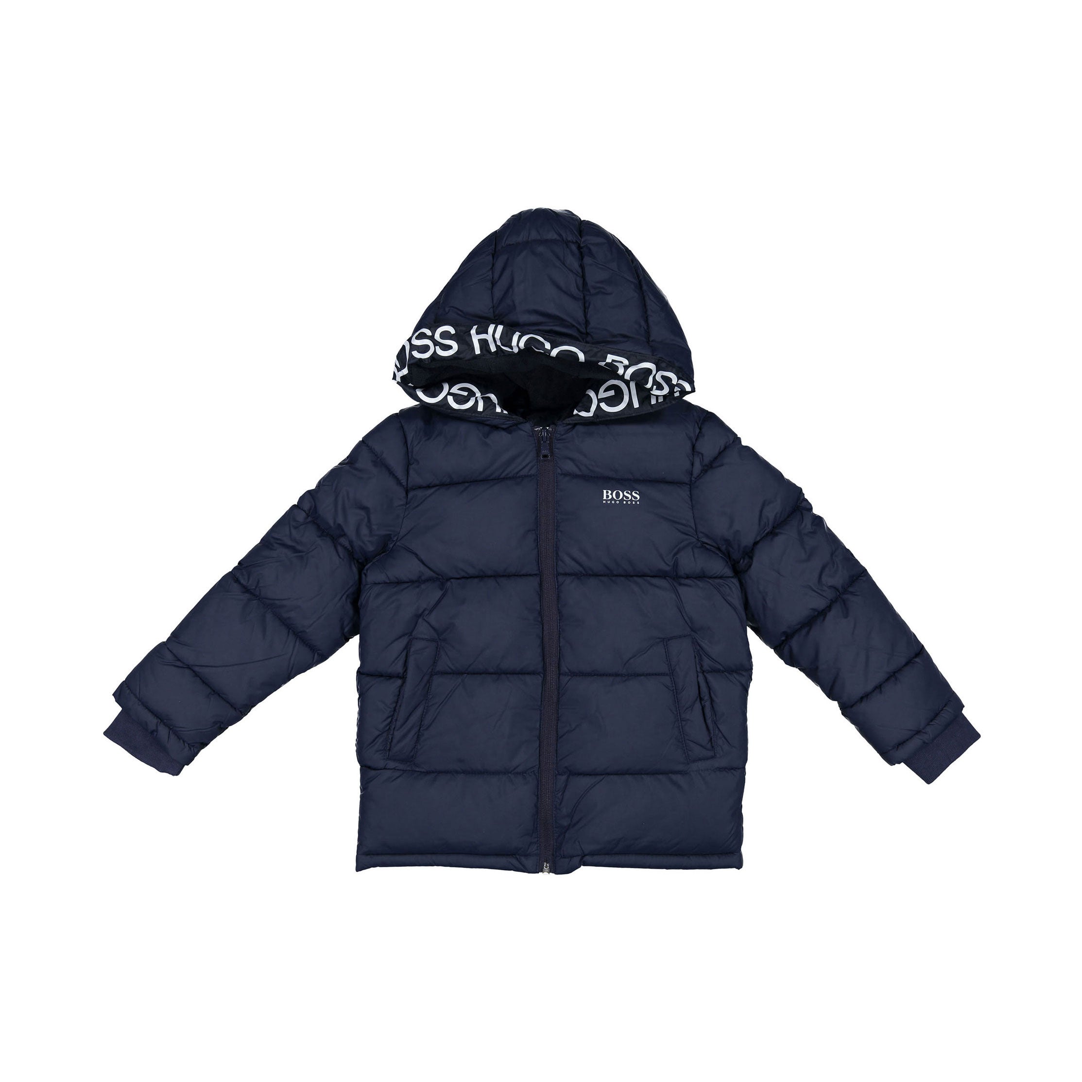 hugo boss blue puffer jacket