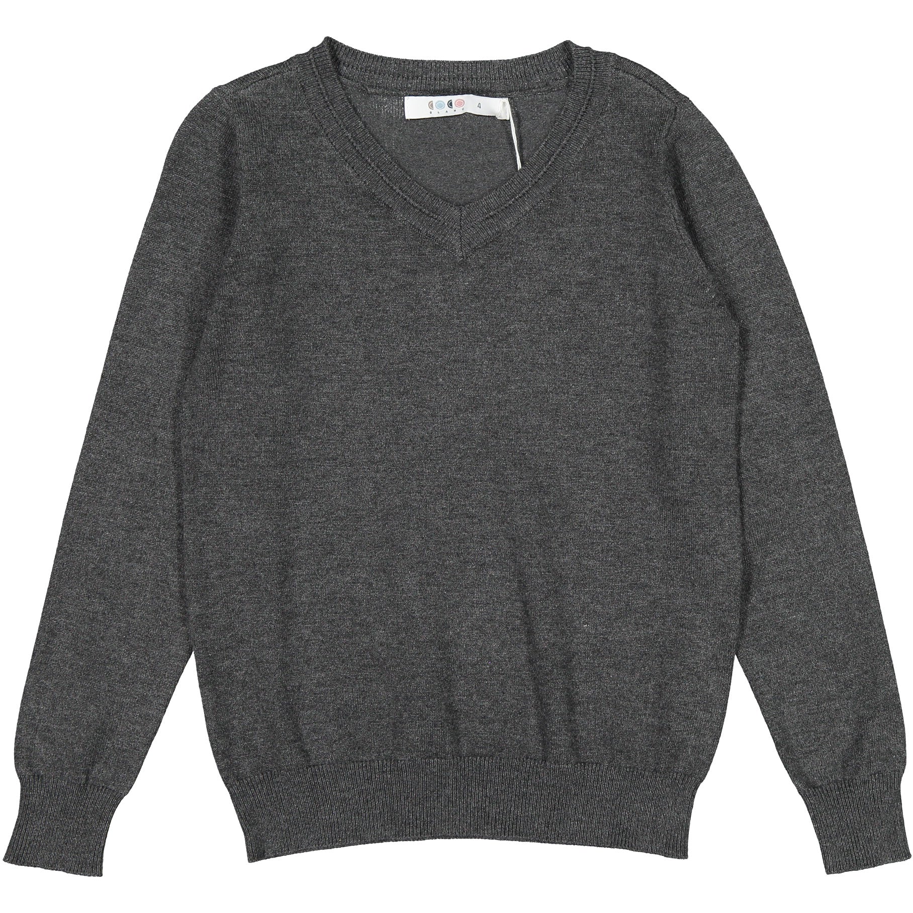 grey v neck sweatshirt