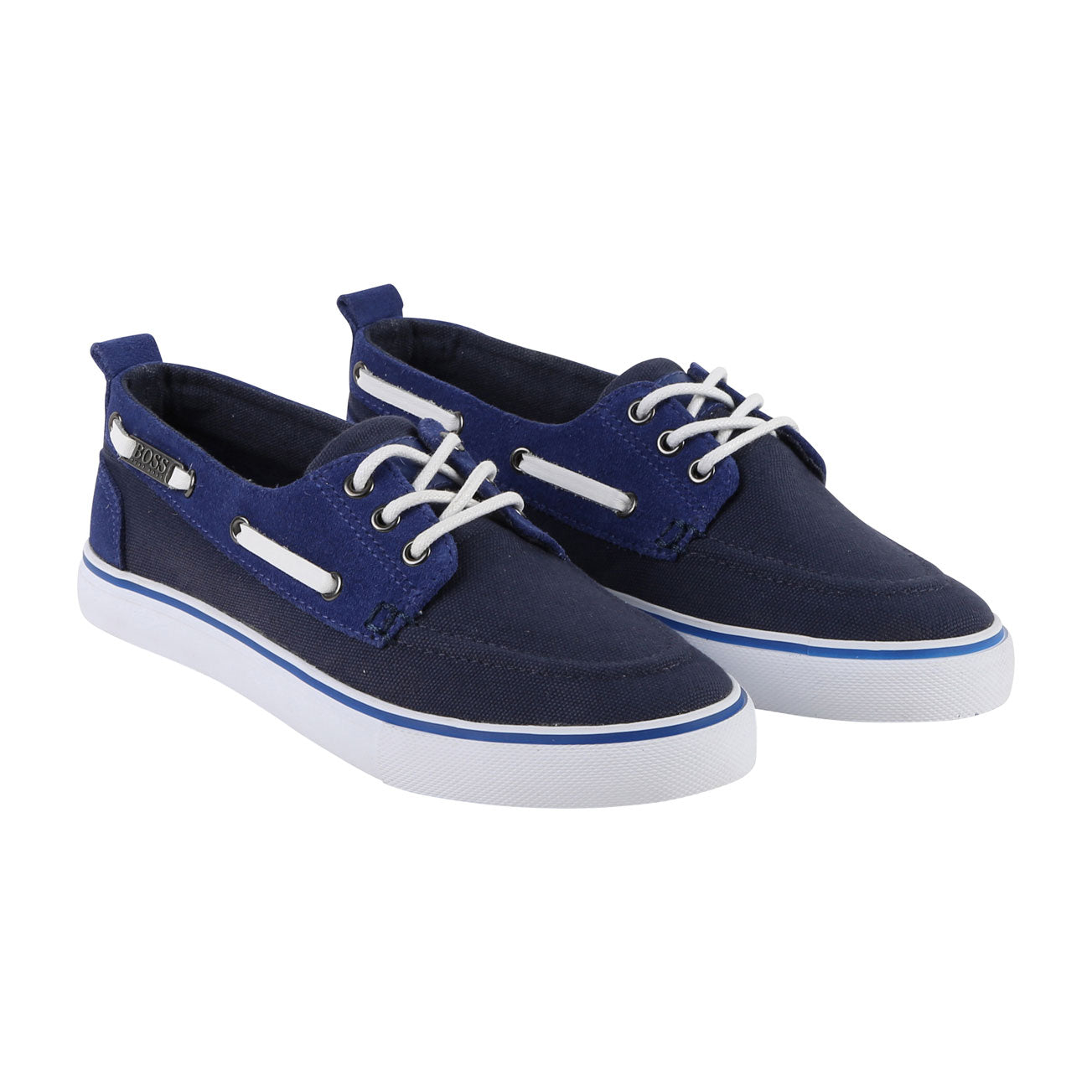 BOSS Hugo Boss Cargo Blue Boat Shoes 