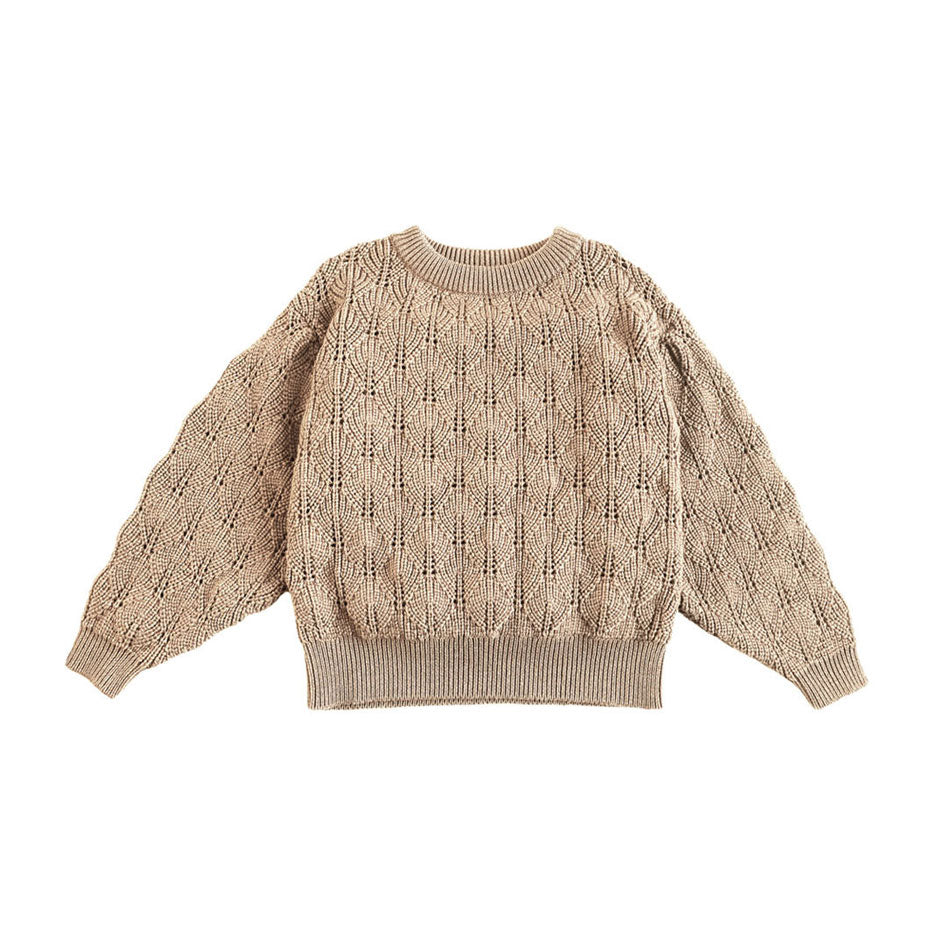 Mabli Vintage Cream Hyfryd Knitted Pullover