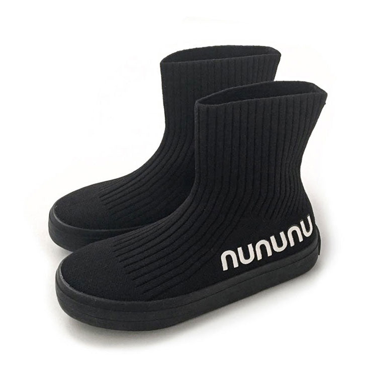 NUNUNU Black Sock Sneakers– Ladida