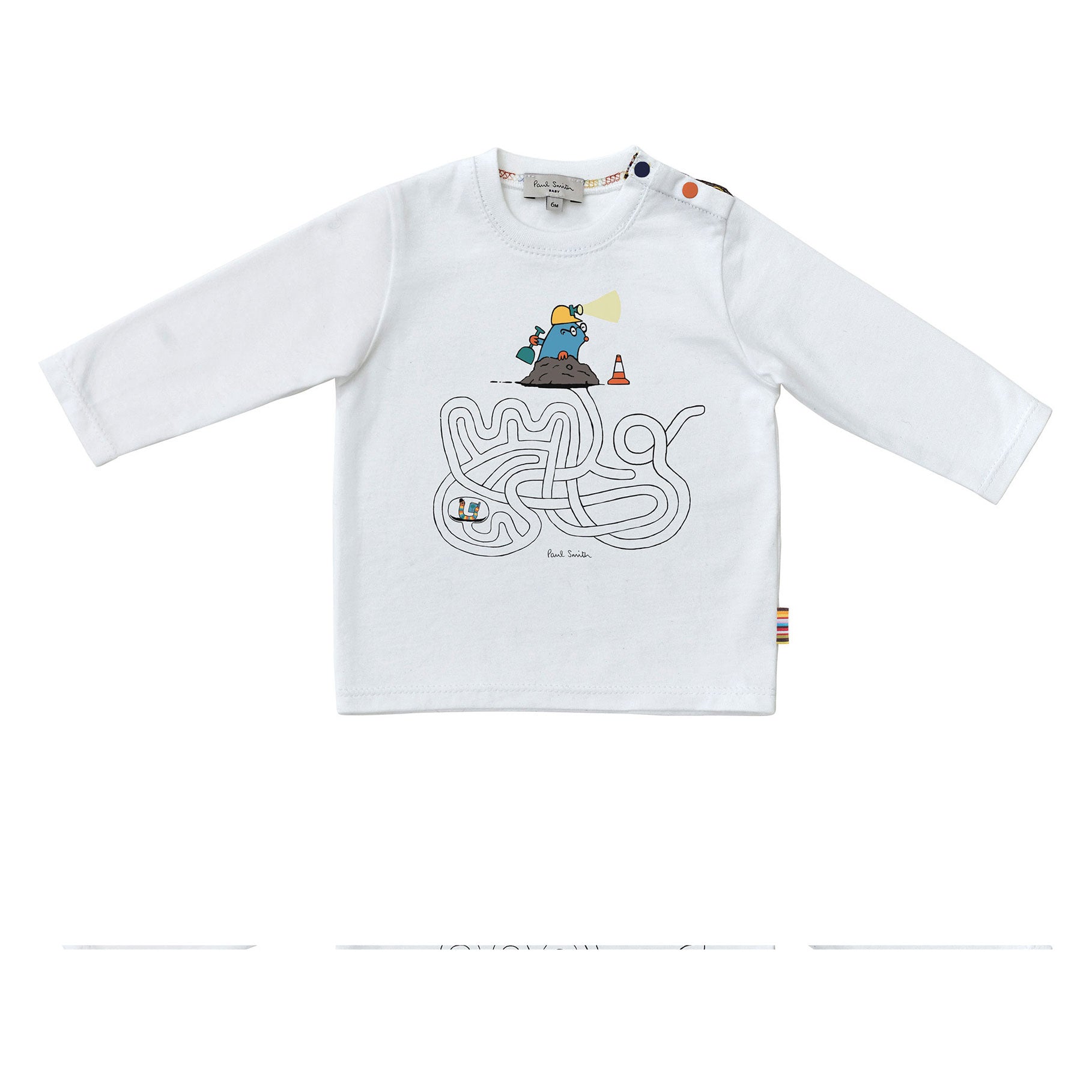Paul Smith White Maze Baby T-Shirt