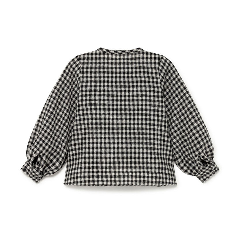 Little Creative Factory Black Gingham Tulle Blouse