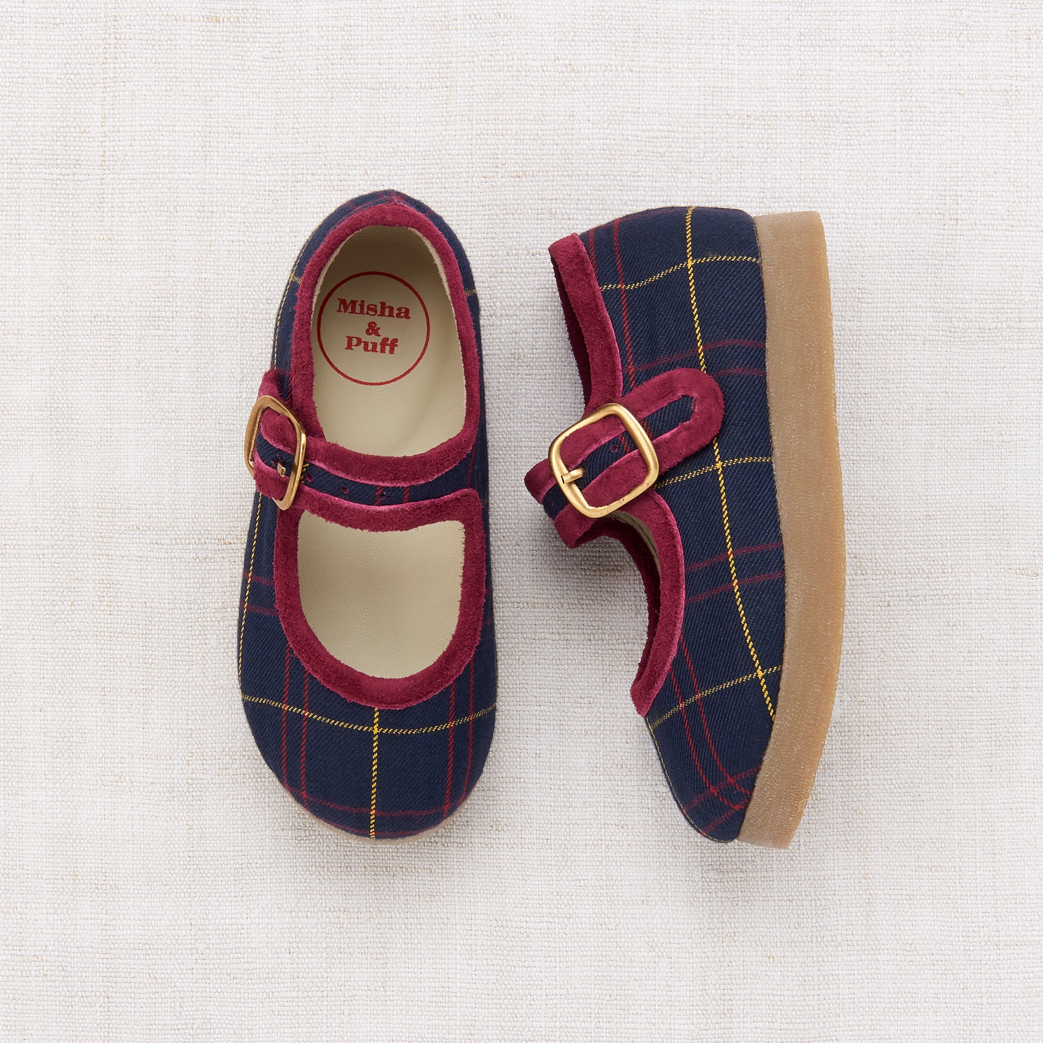 Misha and Puff Mary Jane Shoe - Cranberry