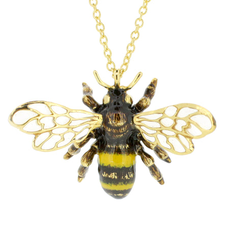 Bee Necklace | Bee Jewelry for Women or Men as Great Honey Bee Decor or  Bumblebee Decor and Bee Accessories for Women Honey Bee Gifts and Bee Gifts