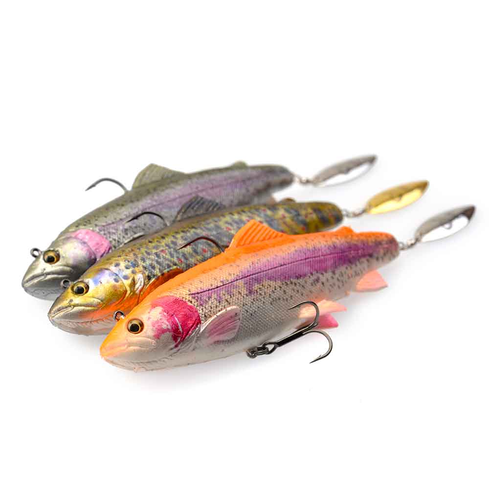 Savage Gear Lures 4D Rattle Trout - Soft baits Pre-Rigged