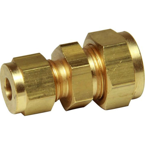 Straight Brass Coupling 3/16 to 3/16 Compression