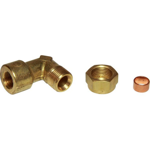 AG Brass Compression Elbow (1/4 BSP Female to 1/4 Compression