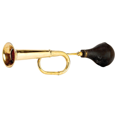 Brass Signal Horns with Chain at Nauticalia - Shop Online.