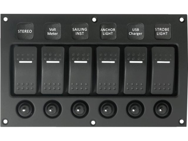 strobe light switch panel