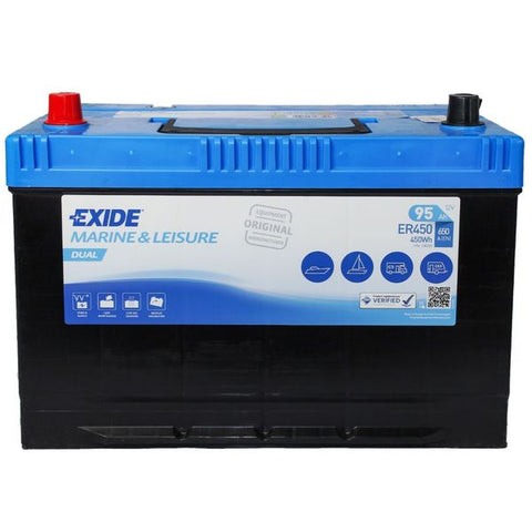 Exide ER350 12V FLA Battery 80Ah - 444776770
