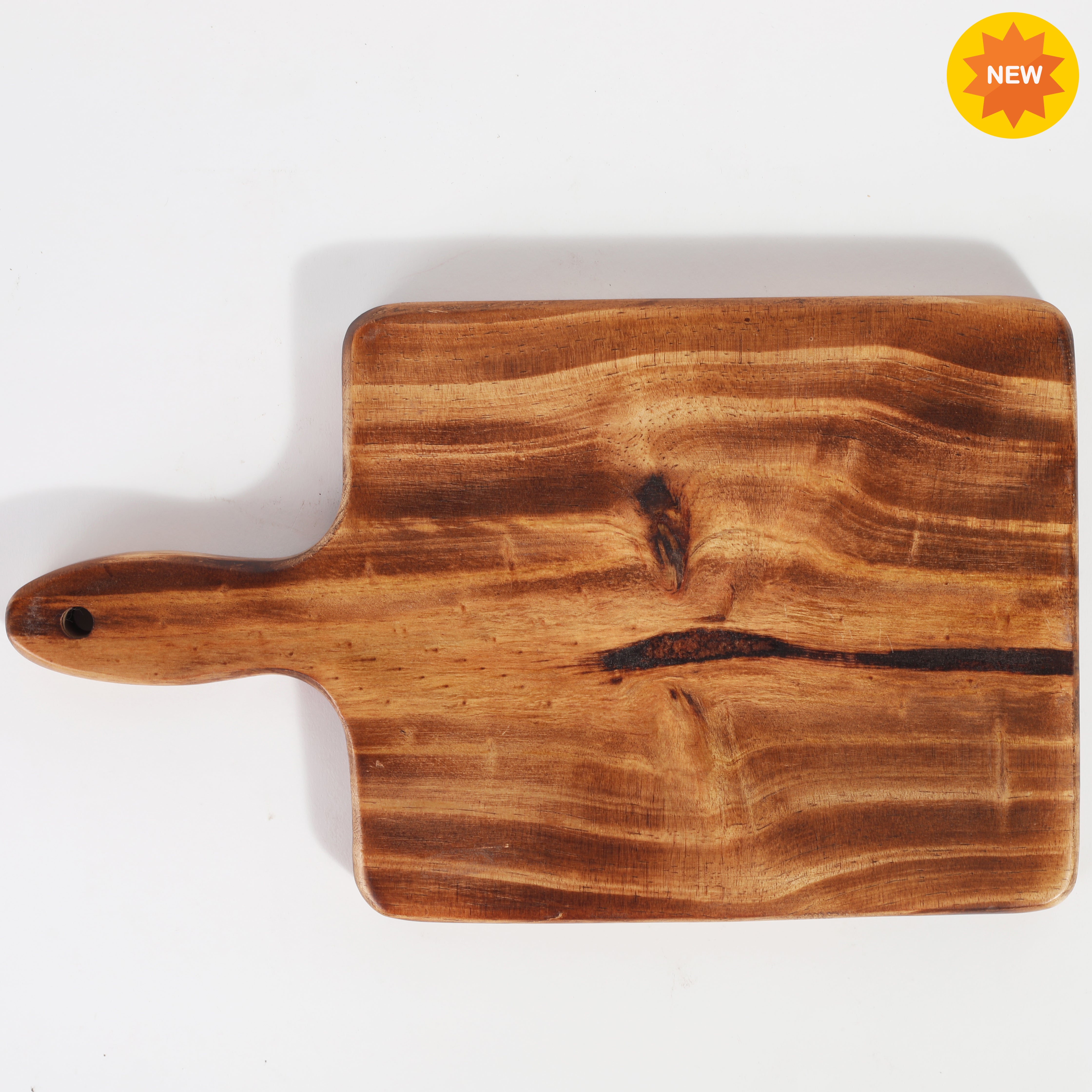 wooden chopping board with tray