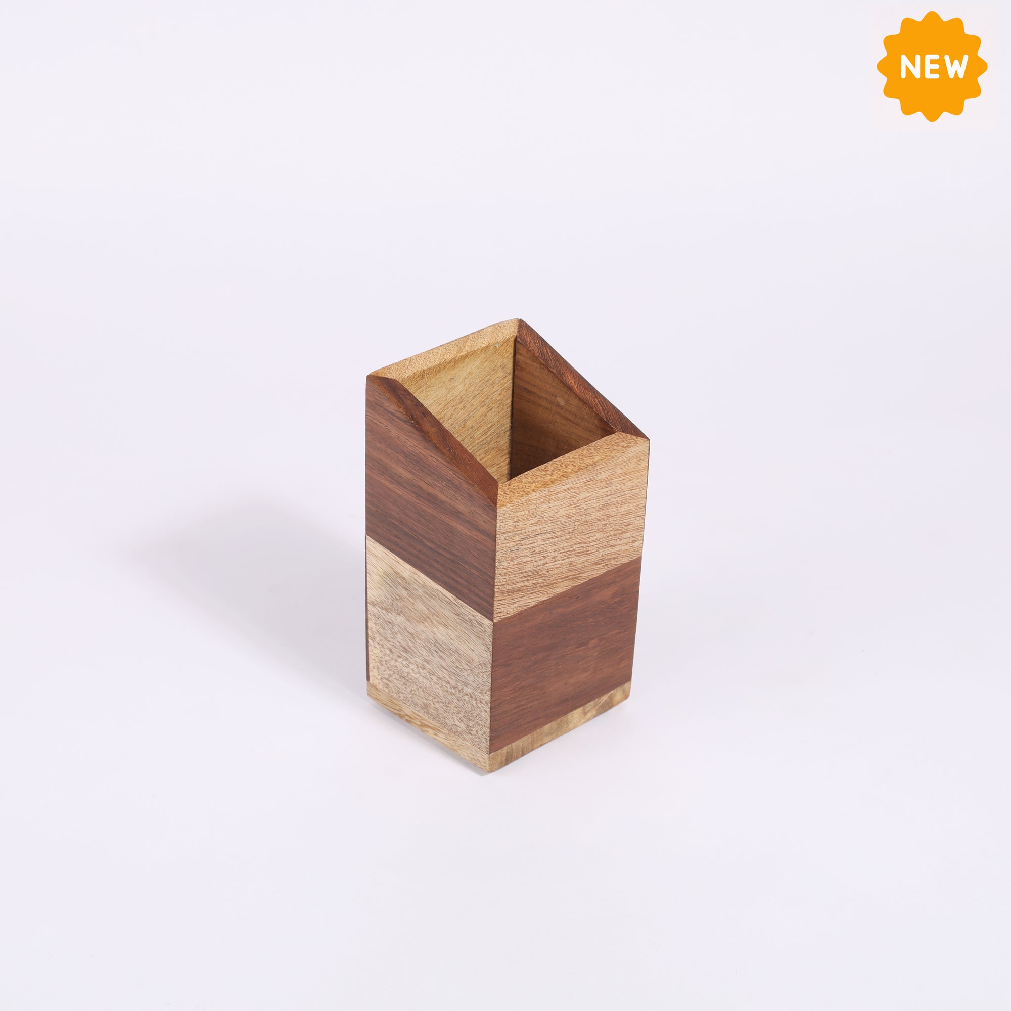 Rusticity Wooden Pen Holder Wood Pen Stands Wooden Destop