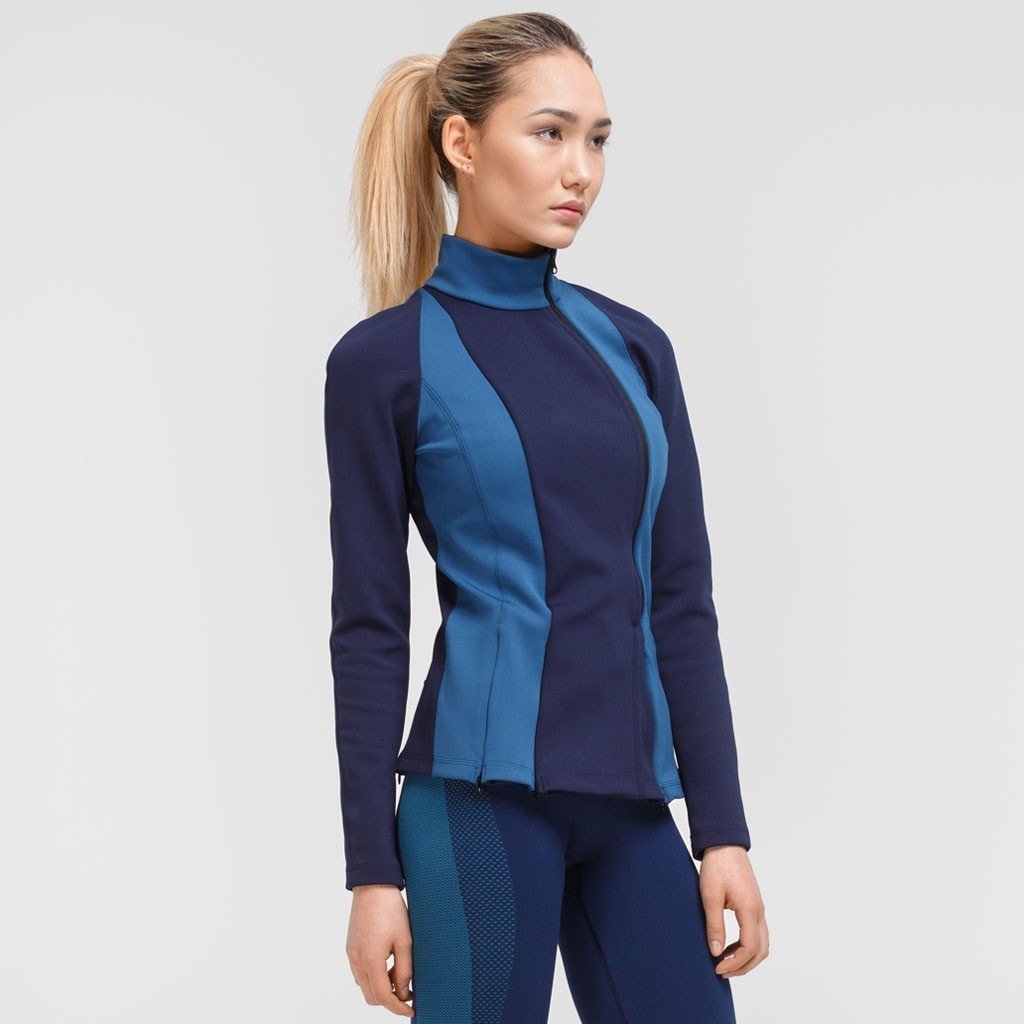 Amber Blue Jacket - Zarely Women Activewear