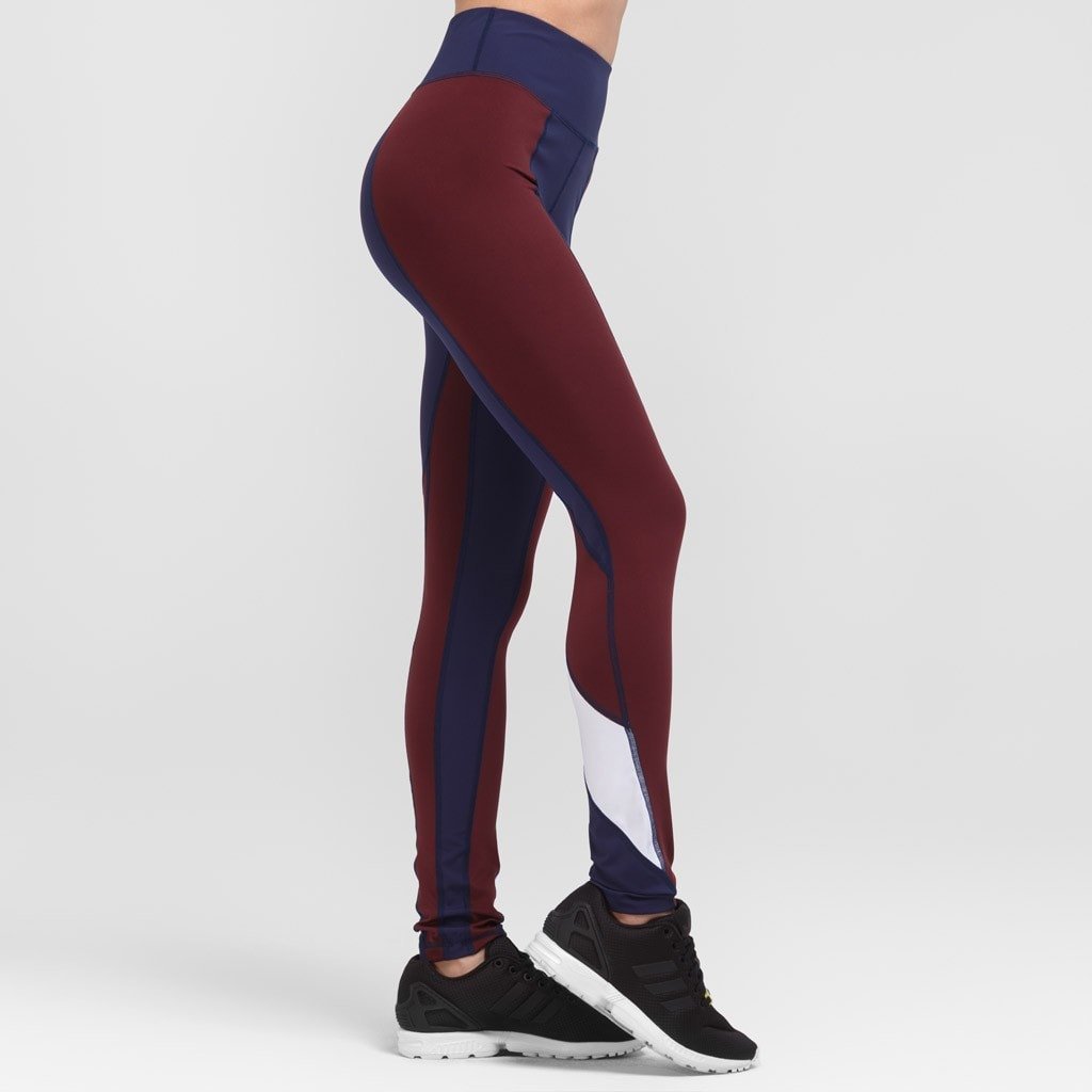 Buy Burgundy & Black Leggings for Women by Cultsport Online