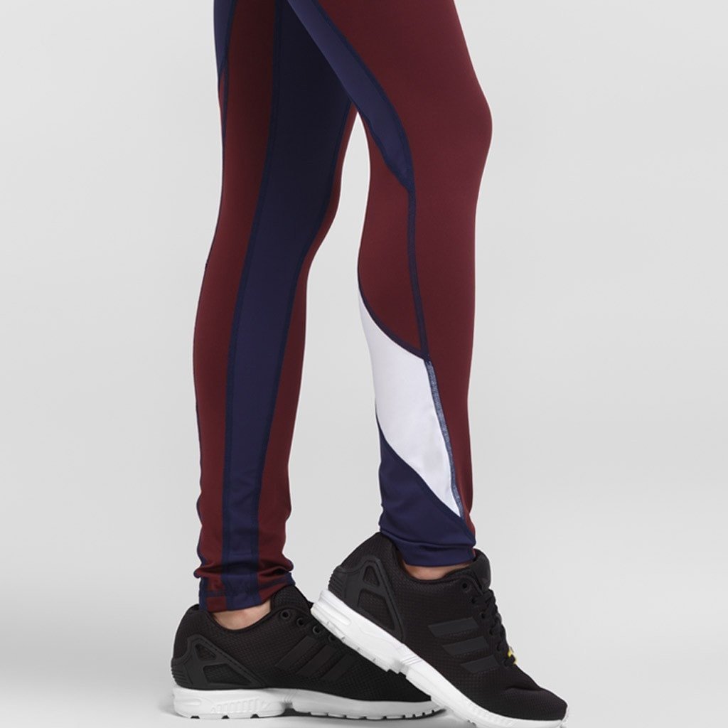 Women's Burgundy Phase Seamless Leggings - Carpatree