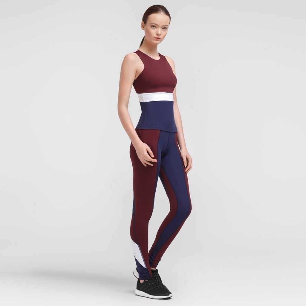 Lia Burgundy Leggings - Zarely